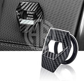 Stylish Carbon Fiber Push Start Cover for Cars Luxury Look